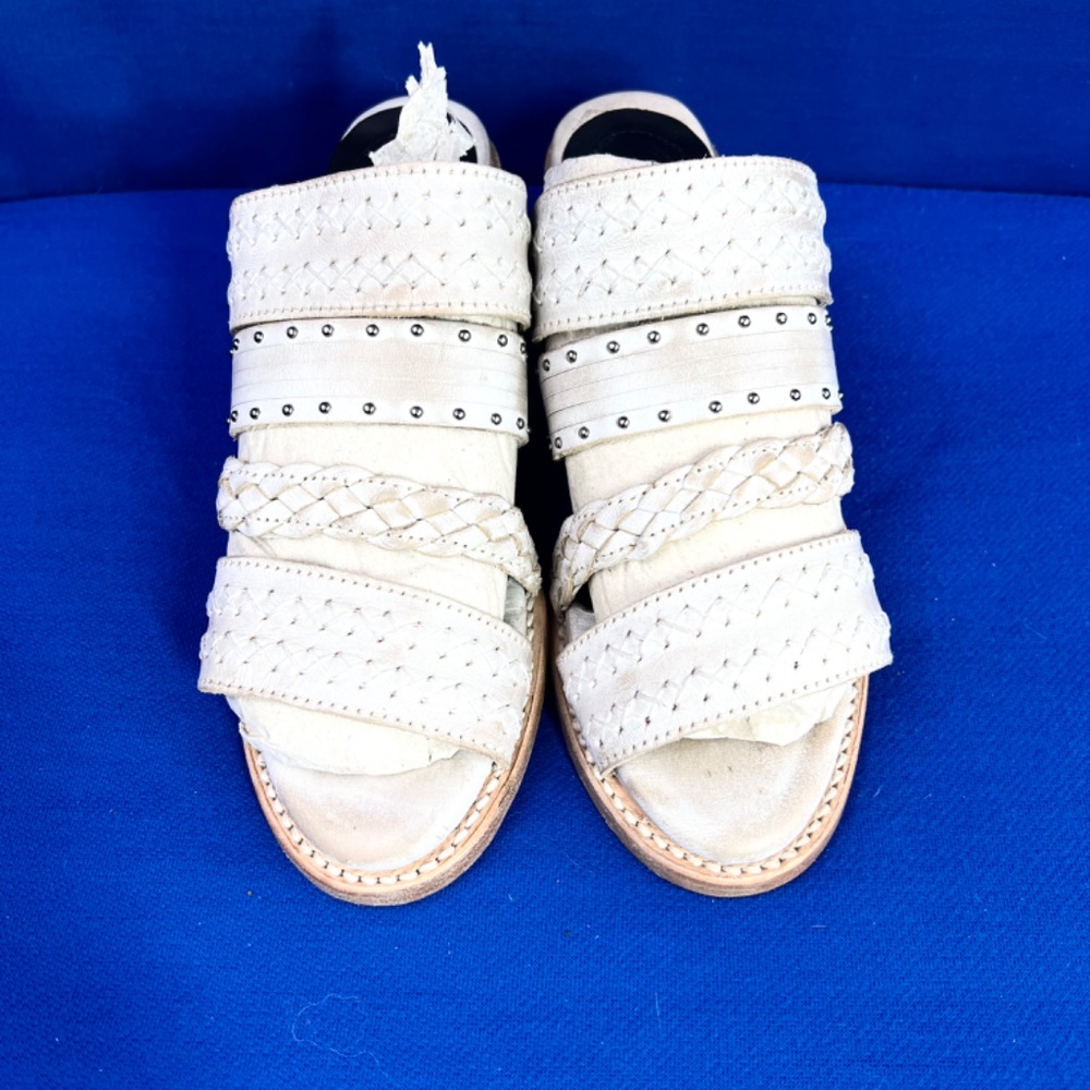 🚫SOLD! •NWOT |•FREEBIRD🦅BY STEVEN•| Albuquerque Sandals Beige Cream Tan Size - Picture 7 of 16